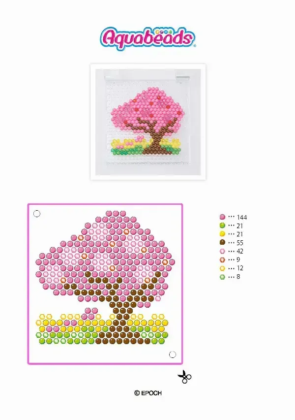 Aquabeads Tree Template