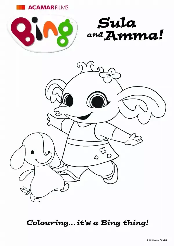 Sula & Amma Colouring Sheet