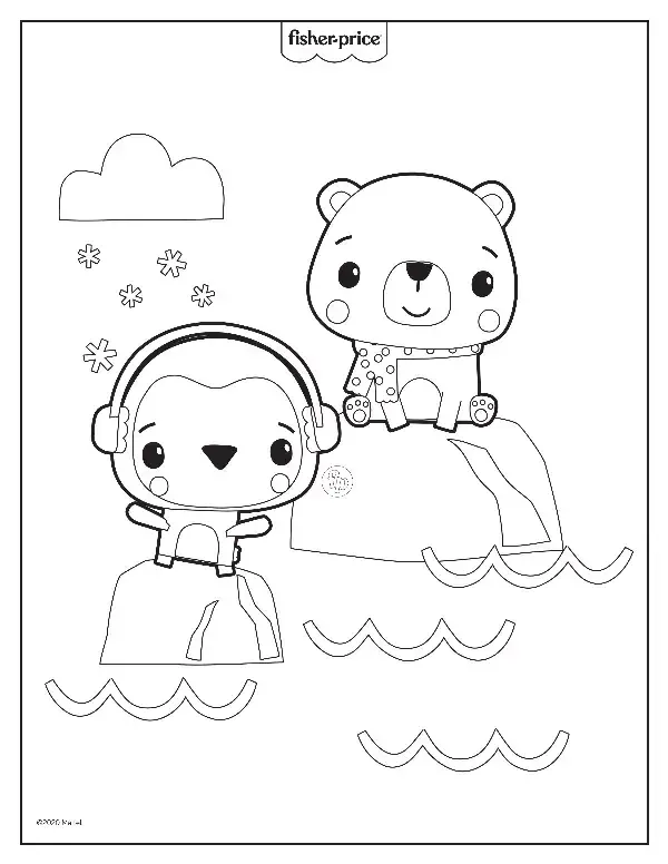 Fisher Price Colouring Sheet 4