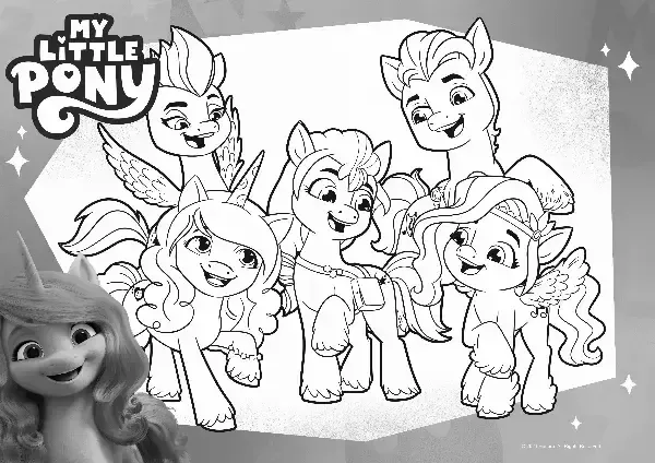 My Little Pony Colouring Sheet