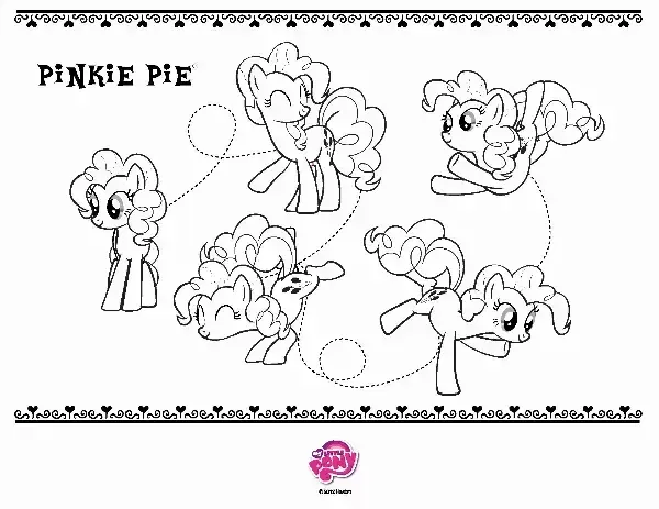 Pinkie Pie Colouring Sheet