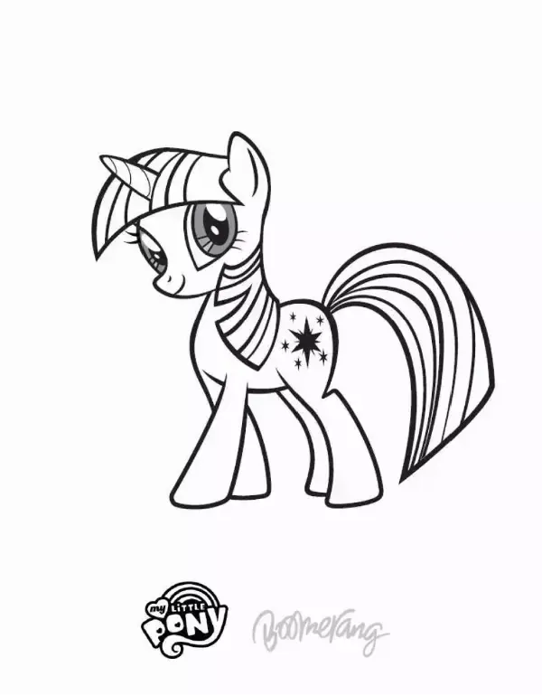 Twilight Sparkle Colouring Sheet 1