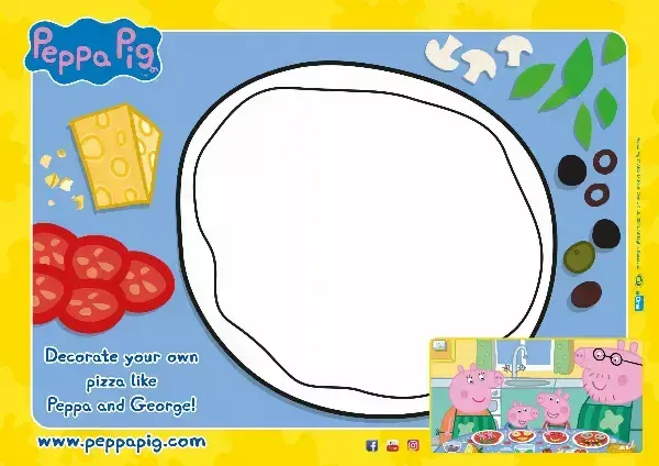 Peppa Pig Pizza Decorating