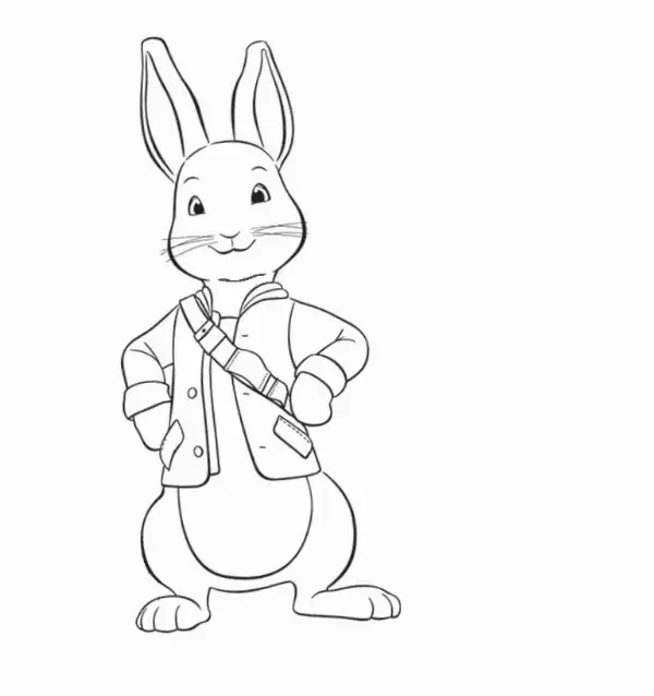 Peter Rabbit Colouring Sheet 2