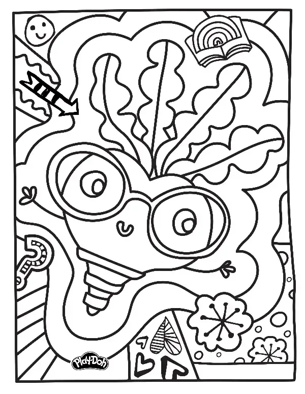 Beet Party Colouring Sheet