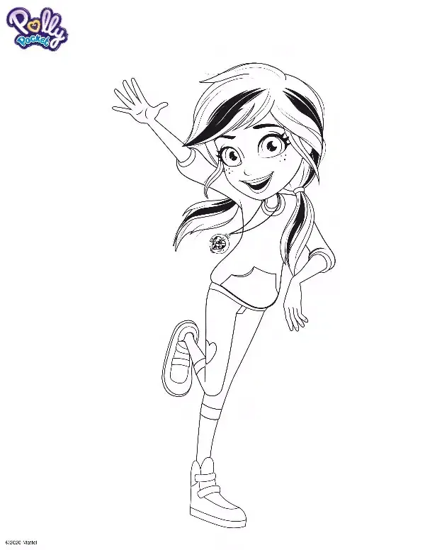 Polly Pocket Colouring Sheet 1
