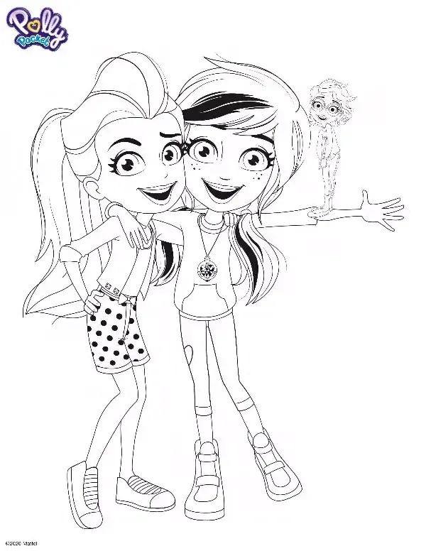 Polly Pocket Colouring Sheet 2