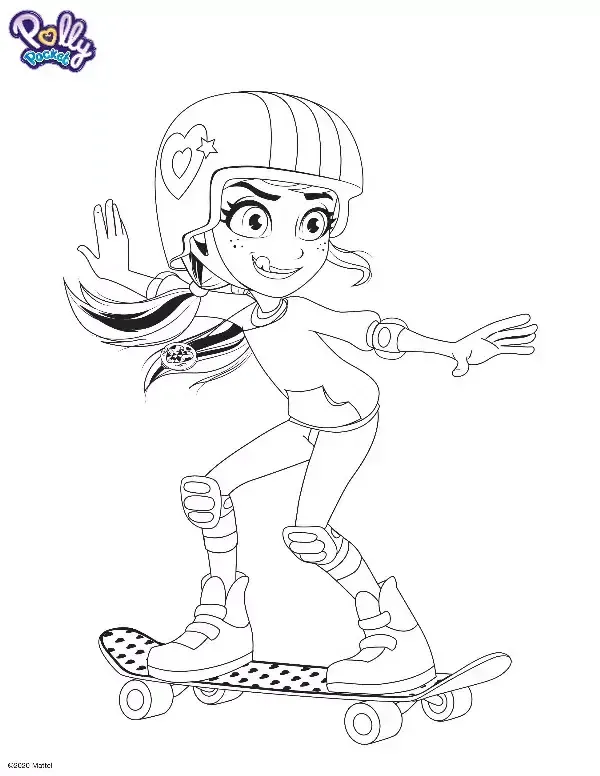Polly Pocket Colouring Sheet 4