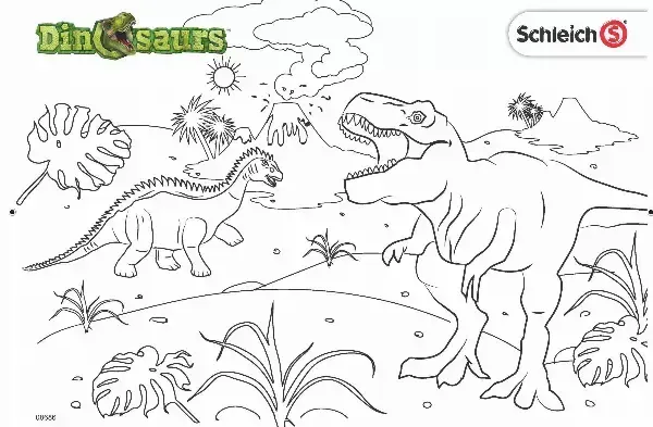 Schleich Dinosaurs Colouring Sheet