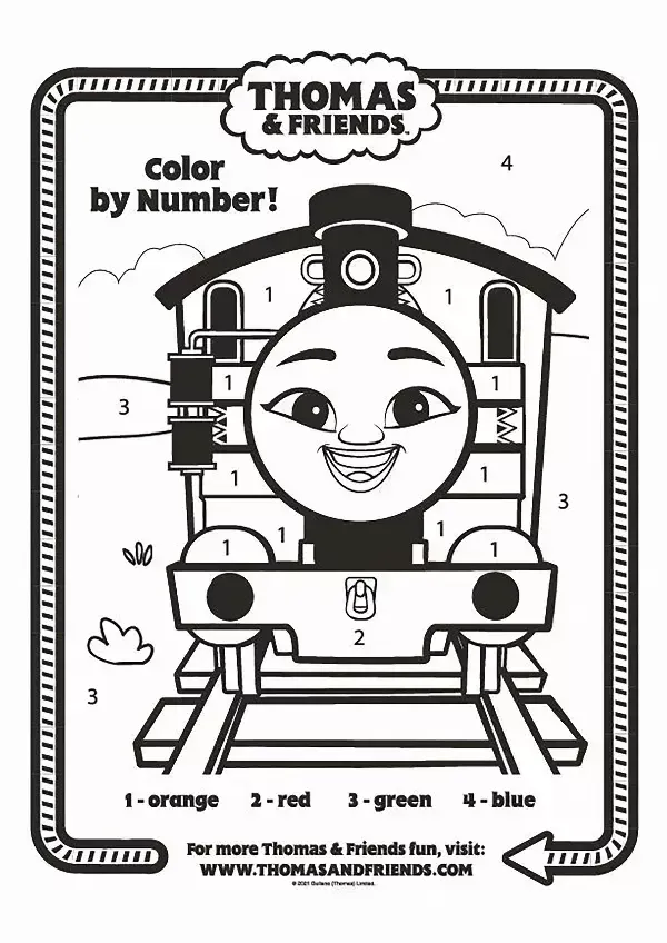 Thomas & Friends Colour By Number