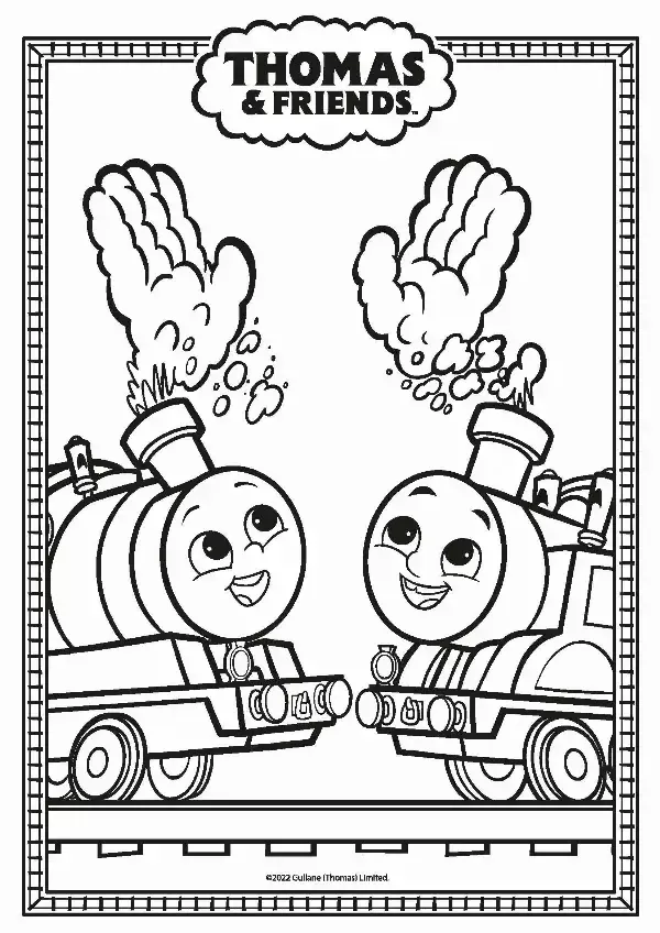Thomas & Friends Colouring Sheet 1